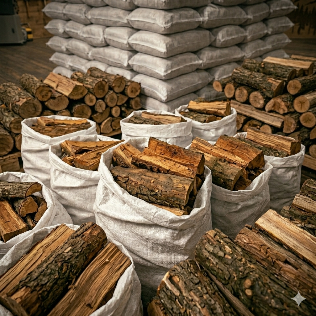 50 bags of 25kg Premium braai wood